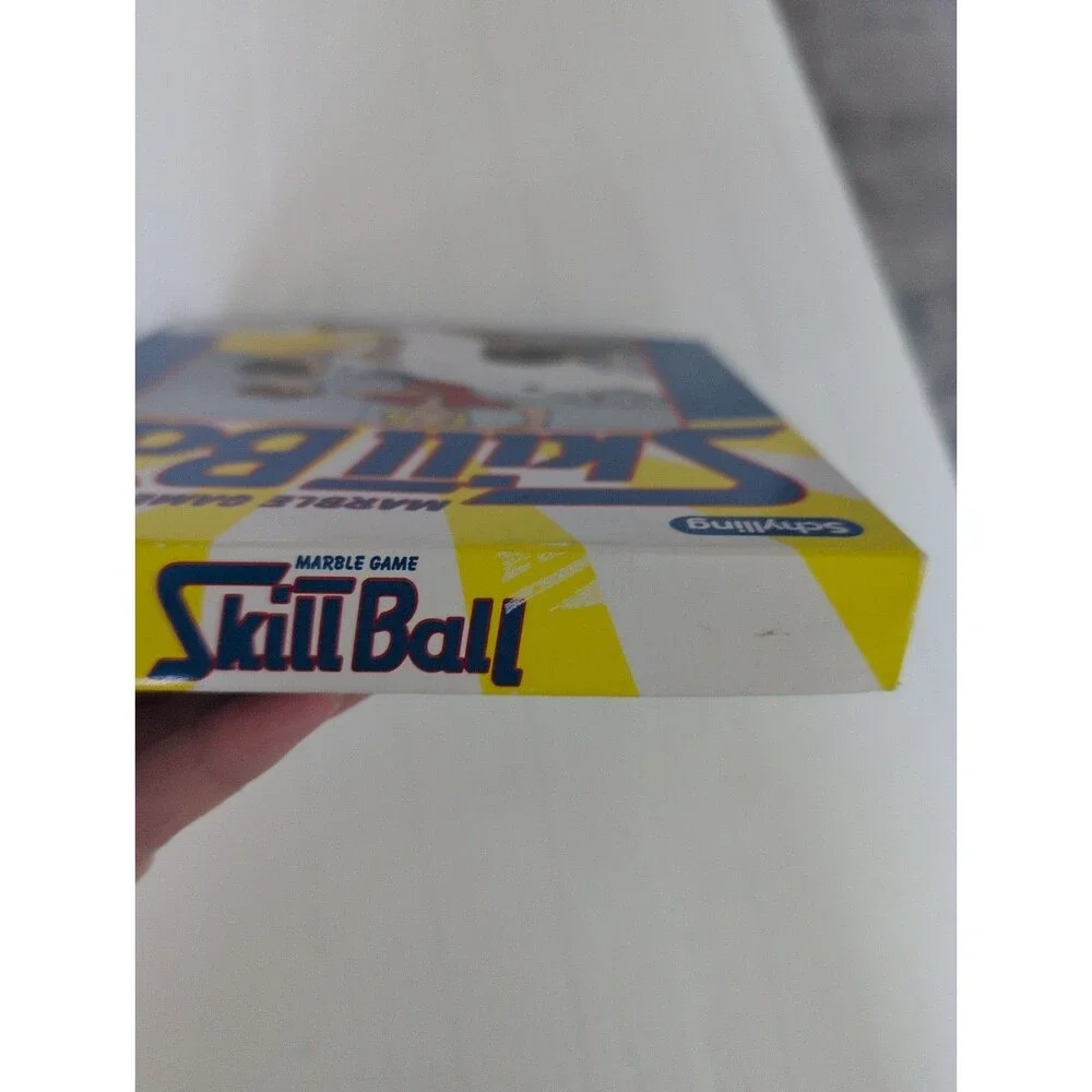 Vintage Skill Ball Marble Game Schylling 12 Marbles